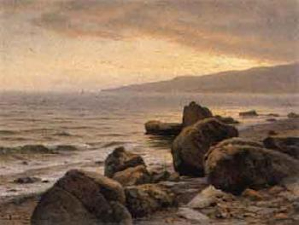 Sunset over the bay by Jossif Kratschowski