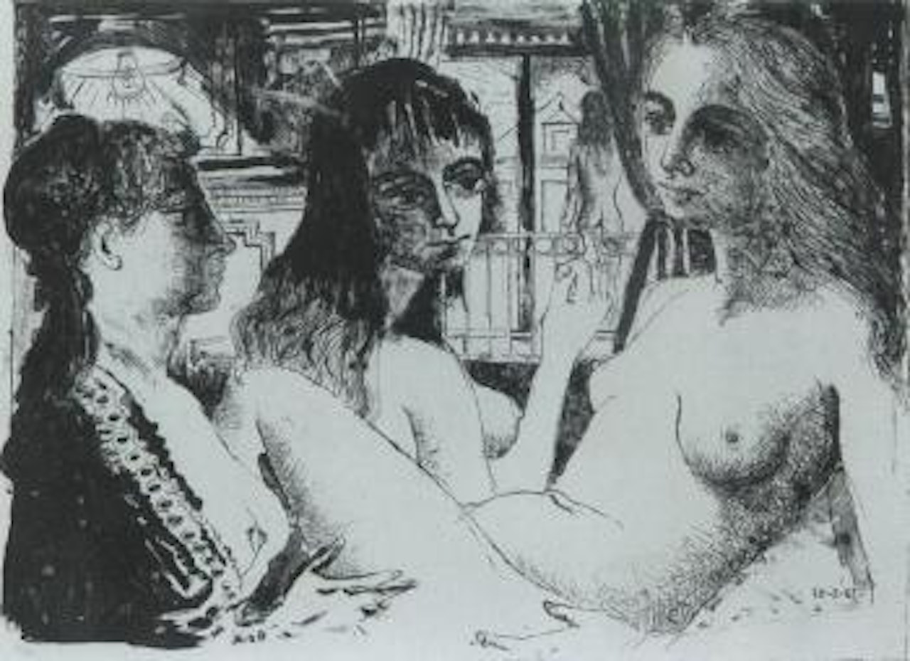 Trois femmes by Paul Delvaux