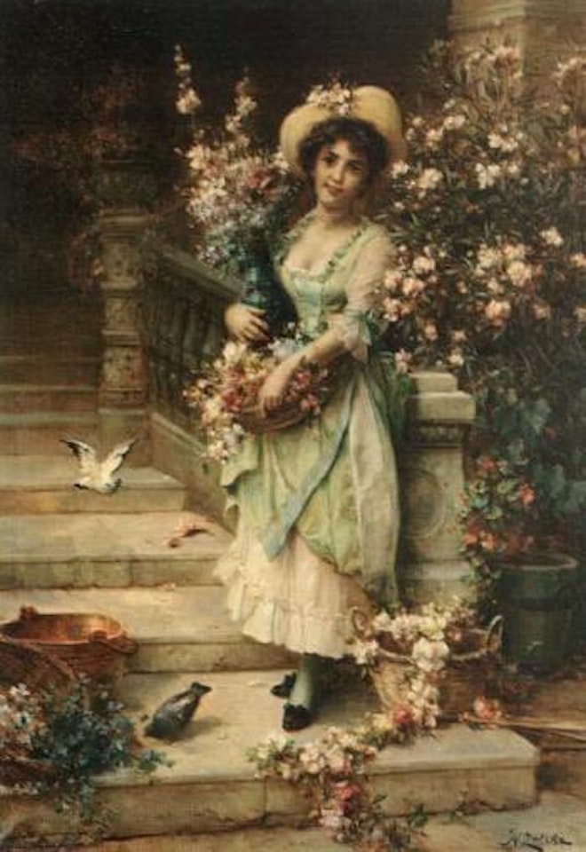 Im blumenschmuck by Hans Zatzka