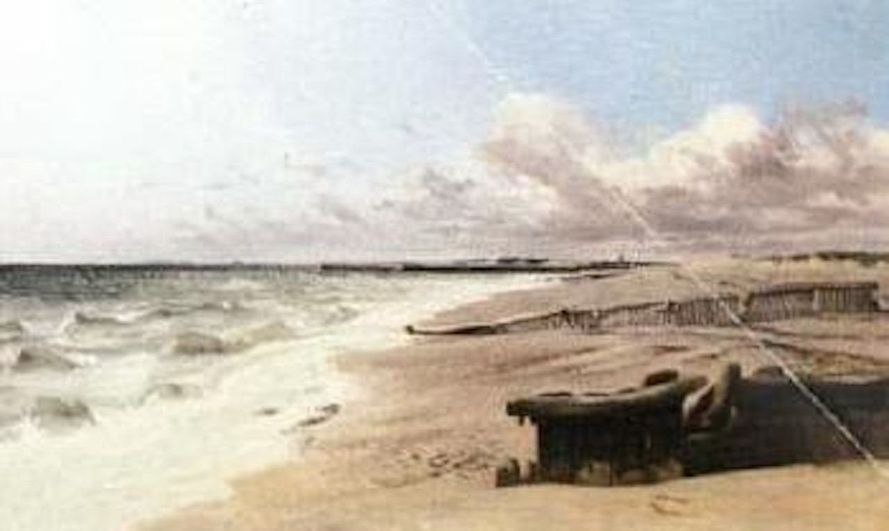 Coastal scene, Lytham St. Annes by Richard Ansdell