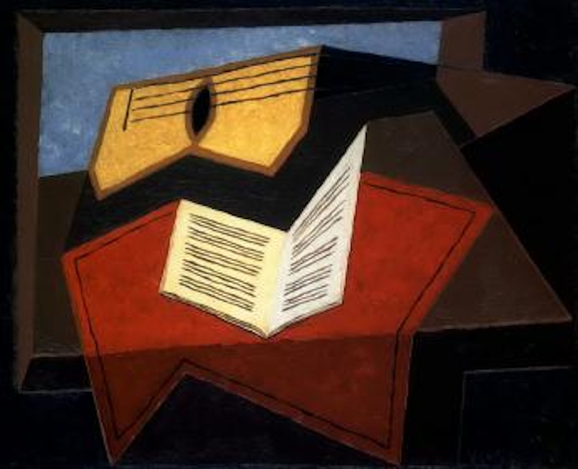 Guitare et papier a musique by Juan Gris