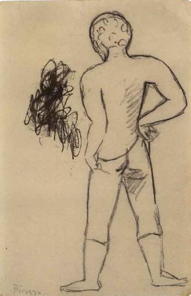 Garcon au calecon de dos by Pablo Picasso