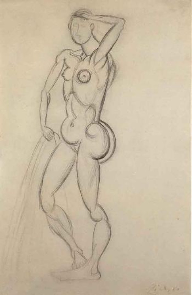 Femme nue au bord de la mer by Pablo Picasso