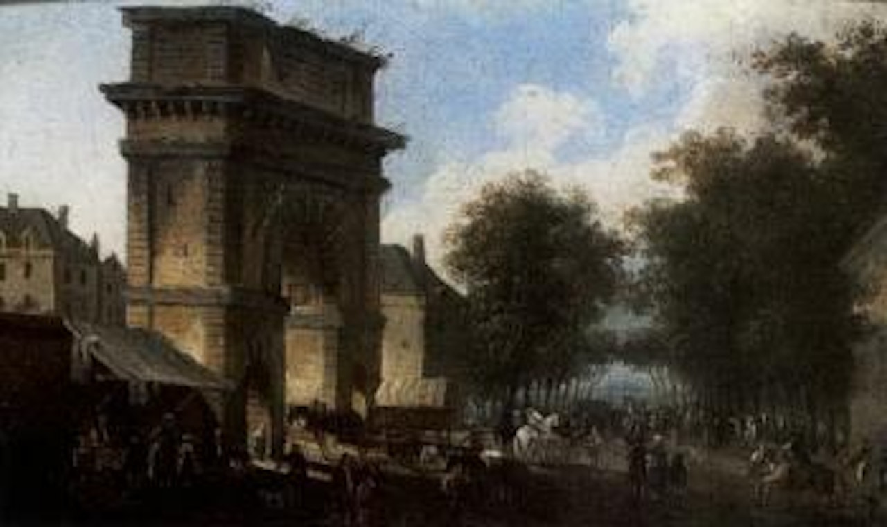 Paris, view of the Porte Saint Martin by Pierre Antoine Demachy