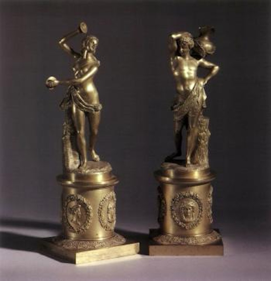 Allegories of dance and wine by French School