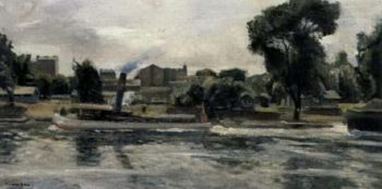 Le remorqueur by Maurice Brianchon