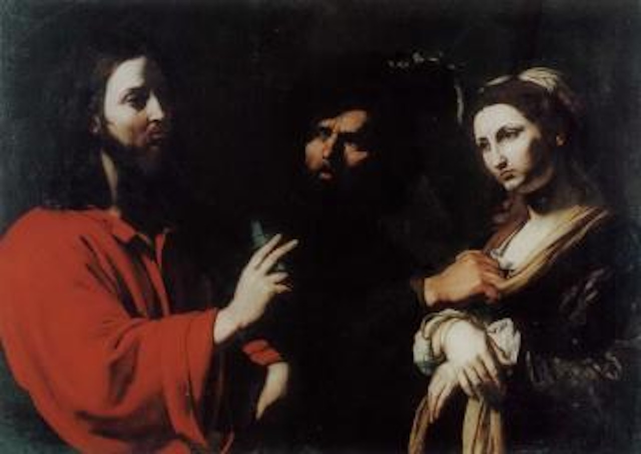Christ and the Adulteress by Italian School