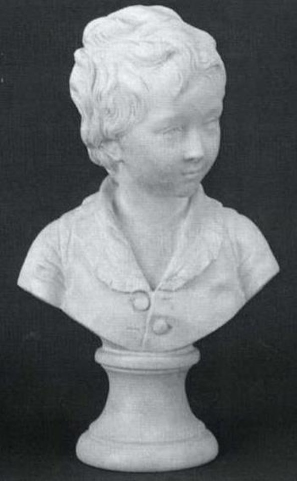 Bust of boy by Jean-Antoine Houdon