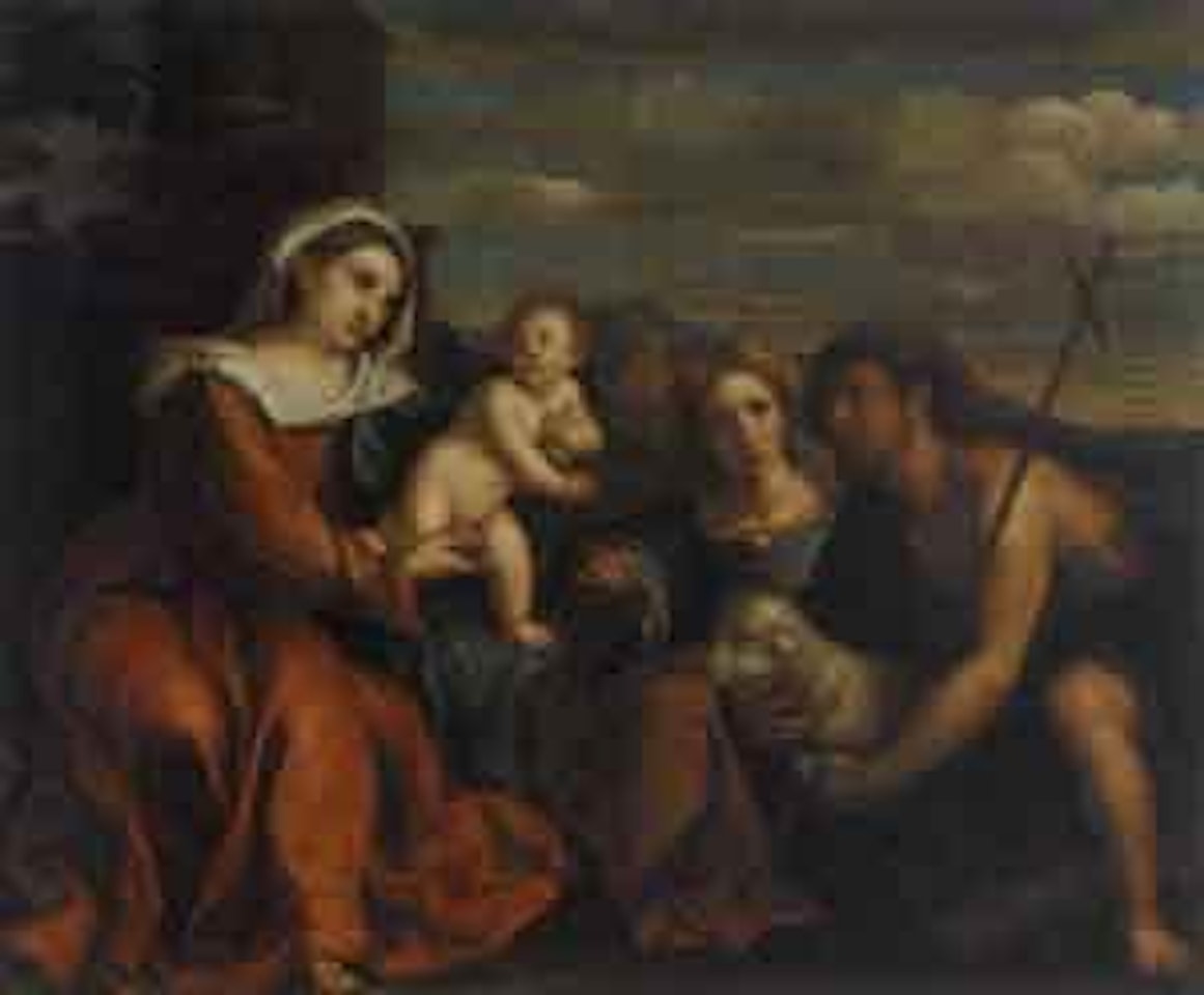 Madonna and Child with Saints Catherine and John by Jacopo Palma il Giovane