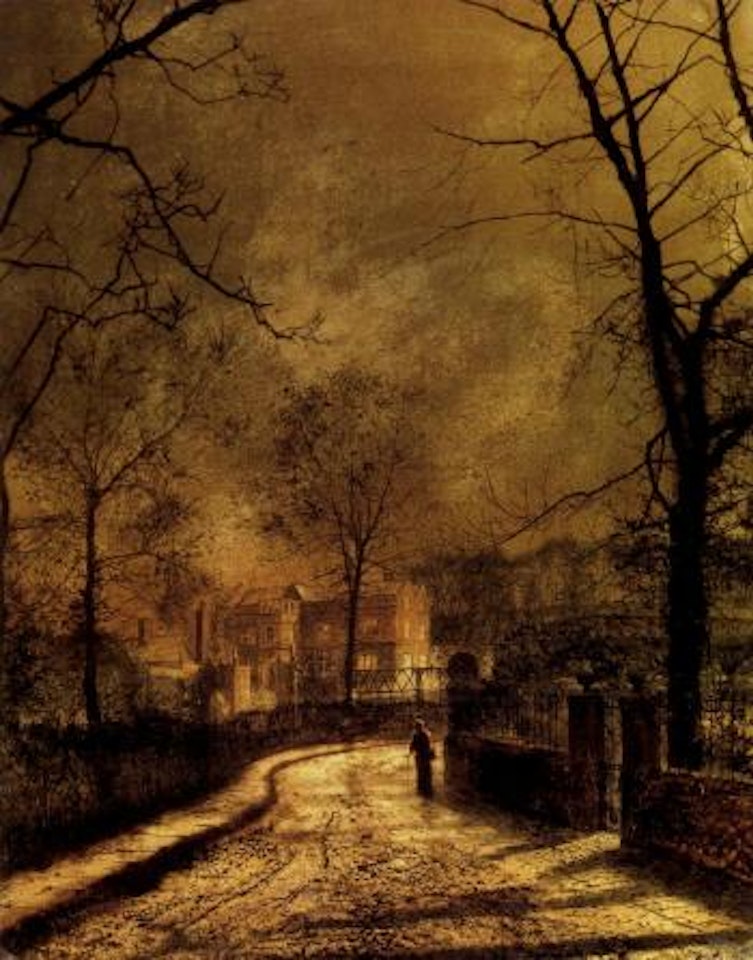 Autumn scene Leeds by John Atkinson Grimshaw