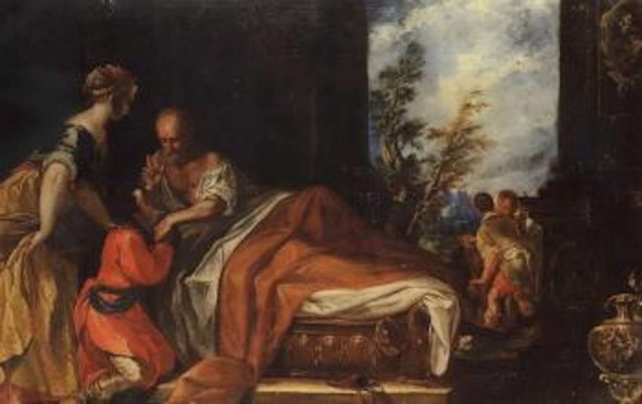 Jacob blessing Esau by Venetian School