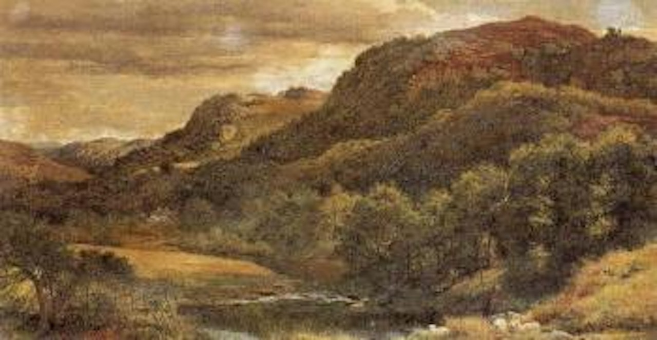 Hills at Bettws y Coed by Benjamin Williams Leader