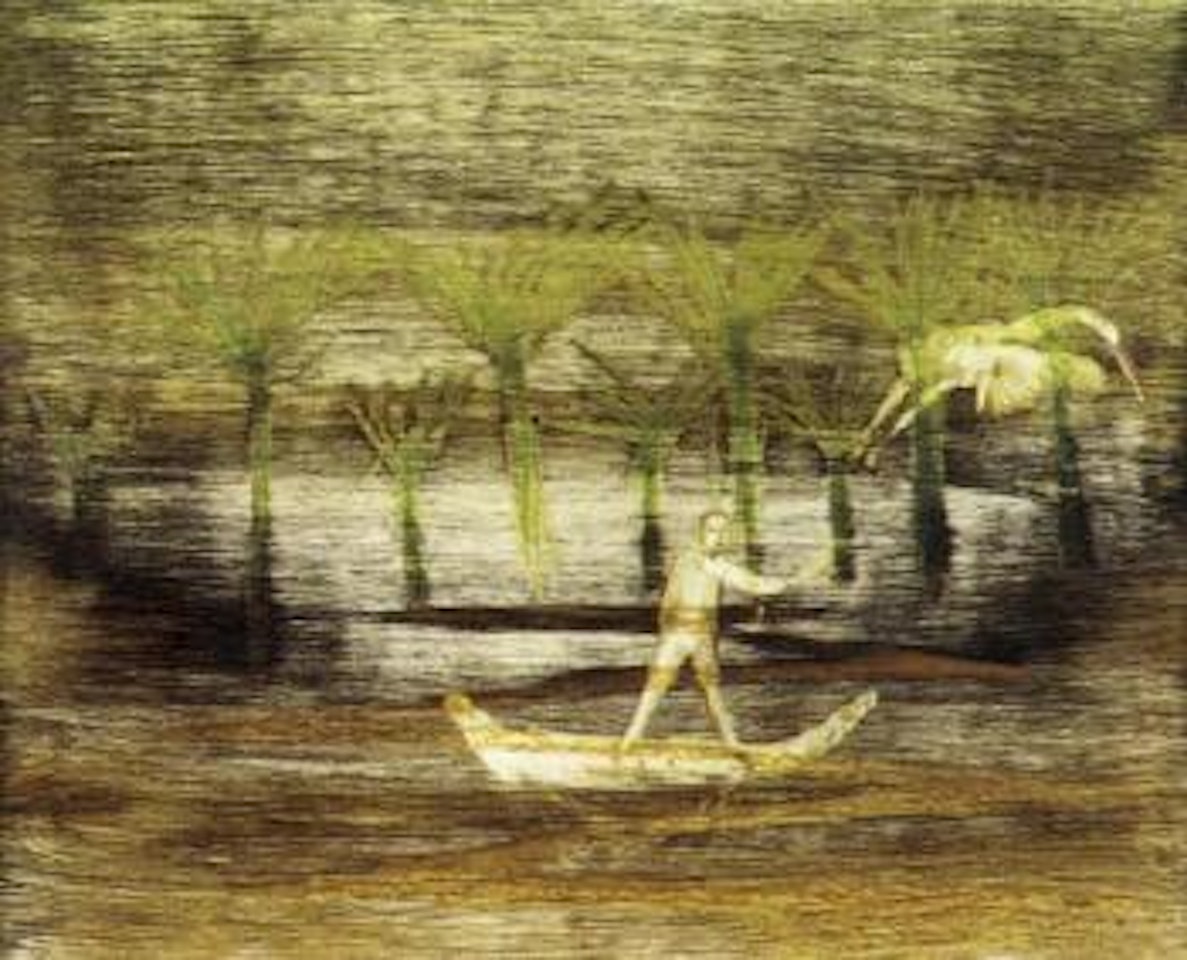 Ibis hunting, New Guinea by Sidney Nolan