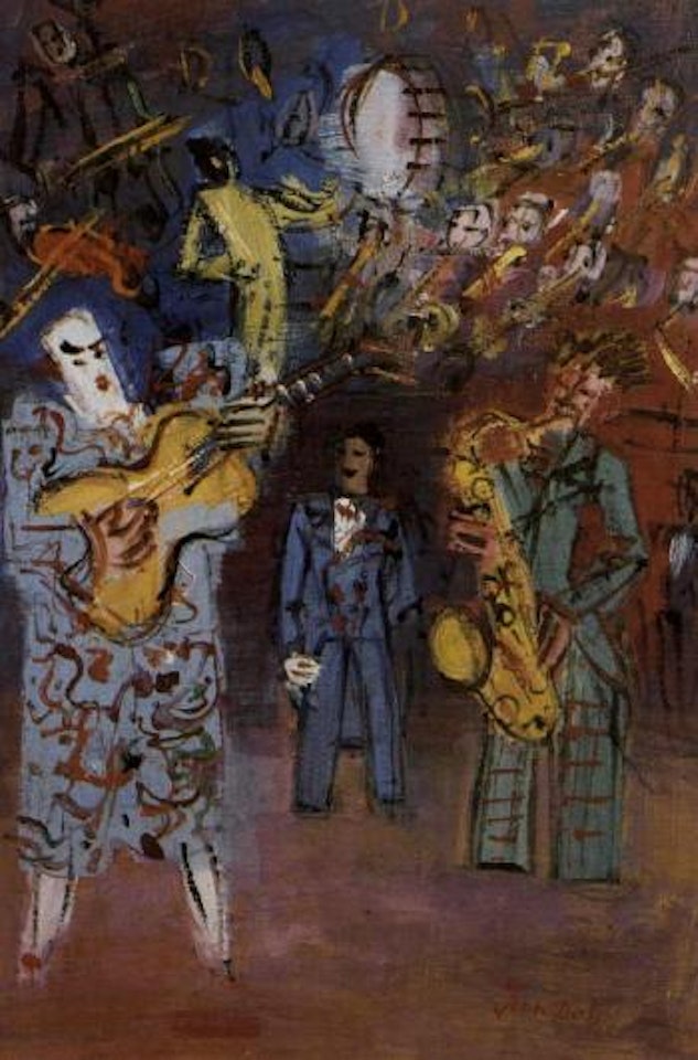 Aux cirque les clowns musiciens by Jean Dufy