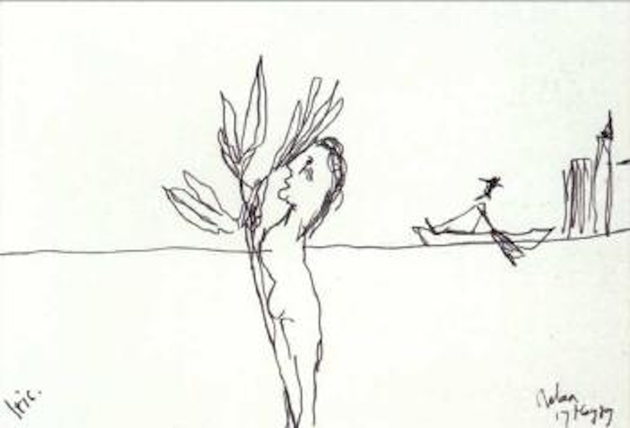 Sketch Iris by Sidney Nolan