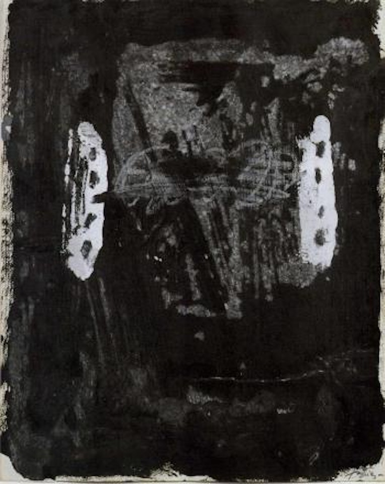 Deux formes symetriques by Antoni Tapies