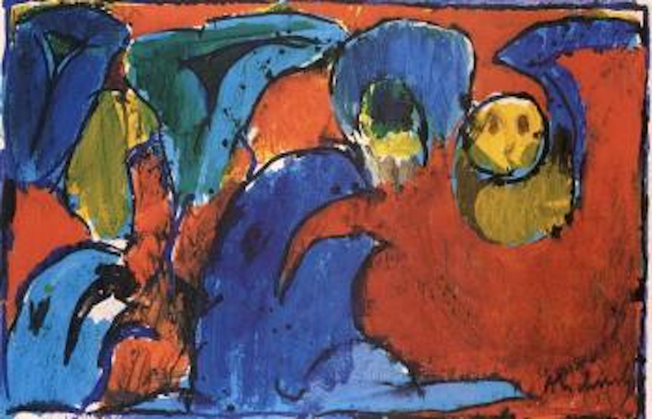 Les oubliettes by Pierre Alechinsky