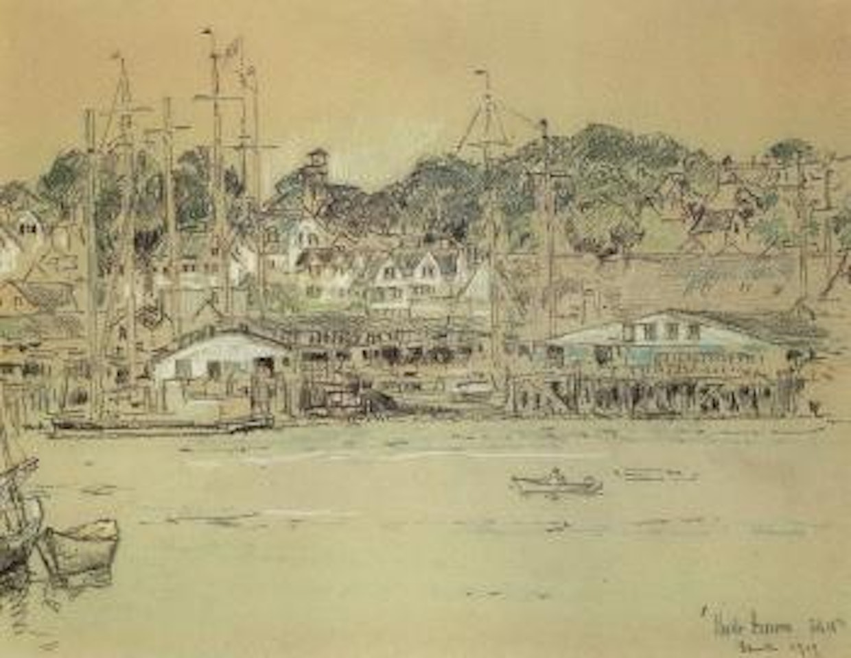 Gloucester, Inner Harbor by Childe Hassam