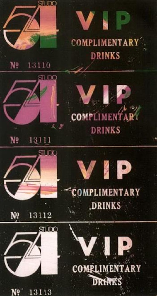 Vip - studio 54 by Andy Warhol