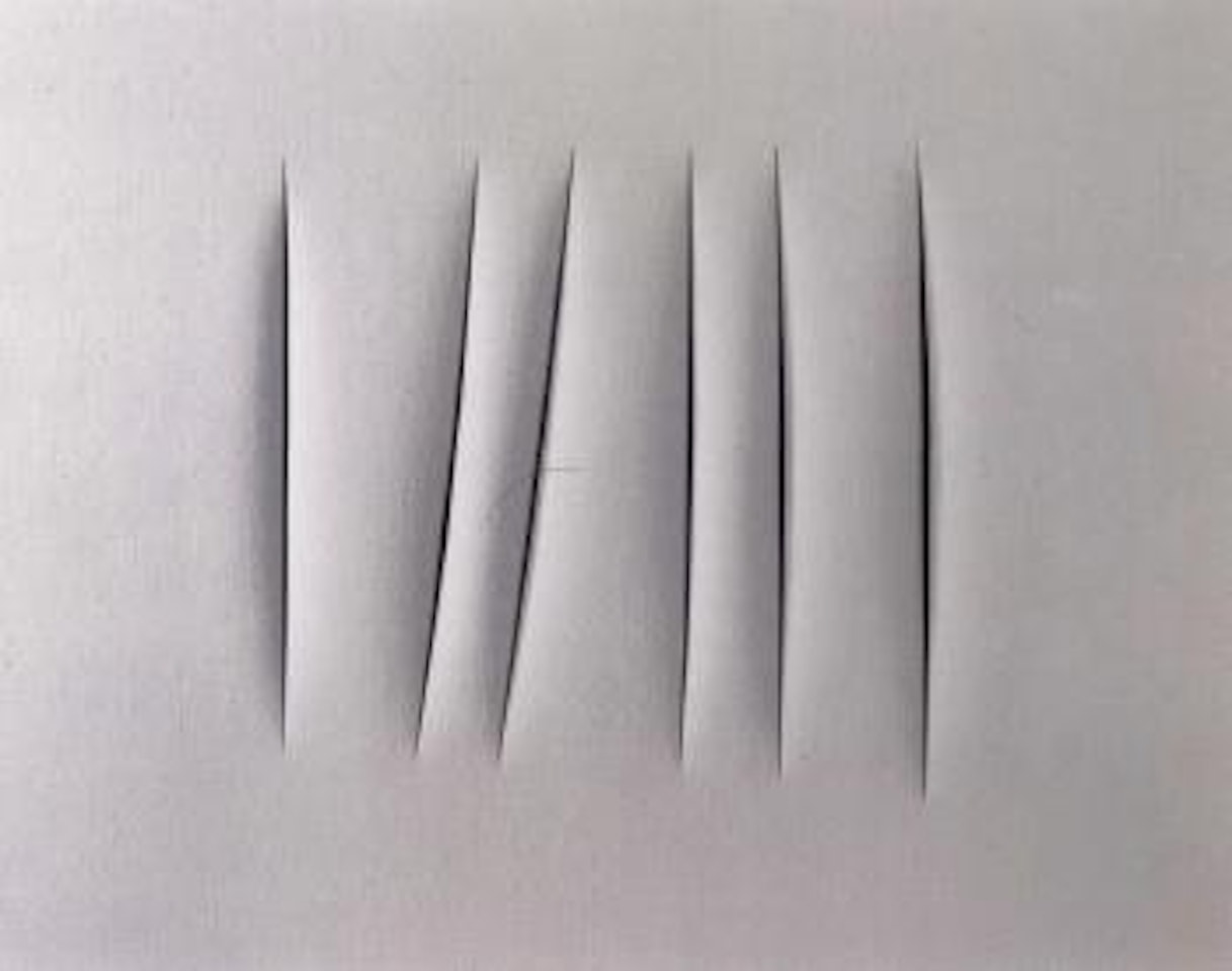 Concetto spaziale, attese by Lucio Fontana