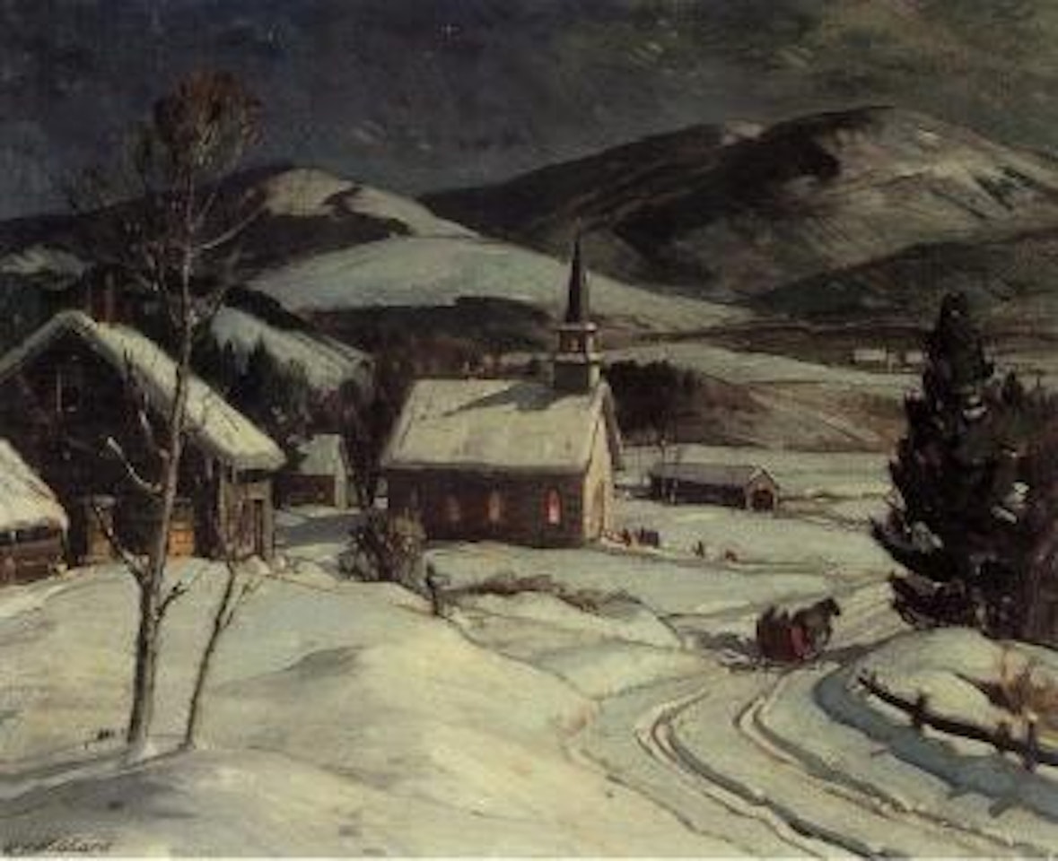 Christmas Eve, Swiftwater, New Hampshire by Aldro Thompson Hibbard