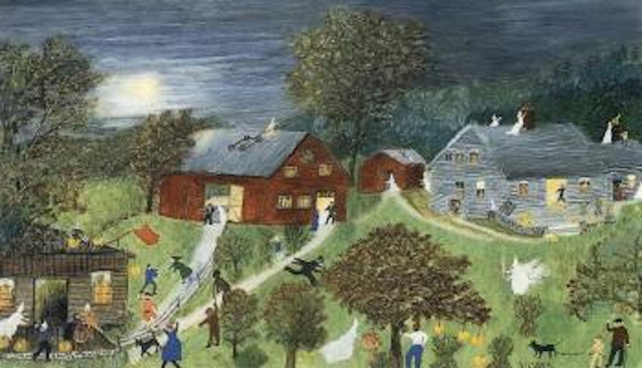 Halloween by Grandma Moses