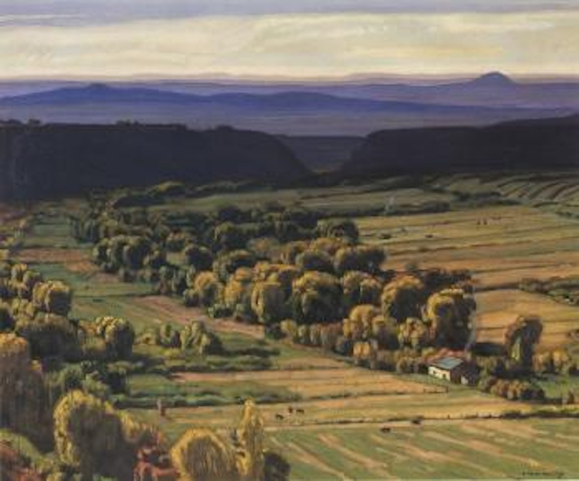 Valley landscape by Ernest Martin Hennings