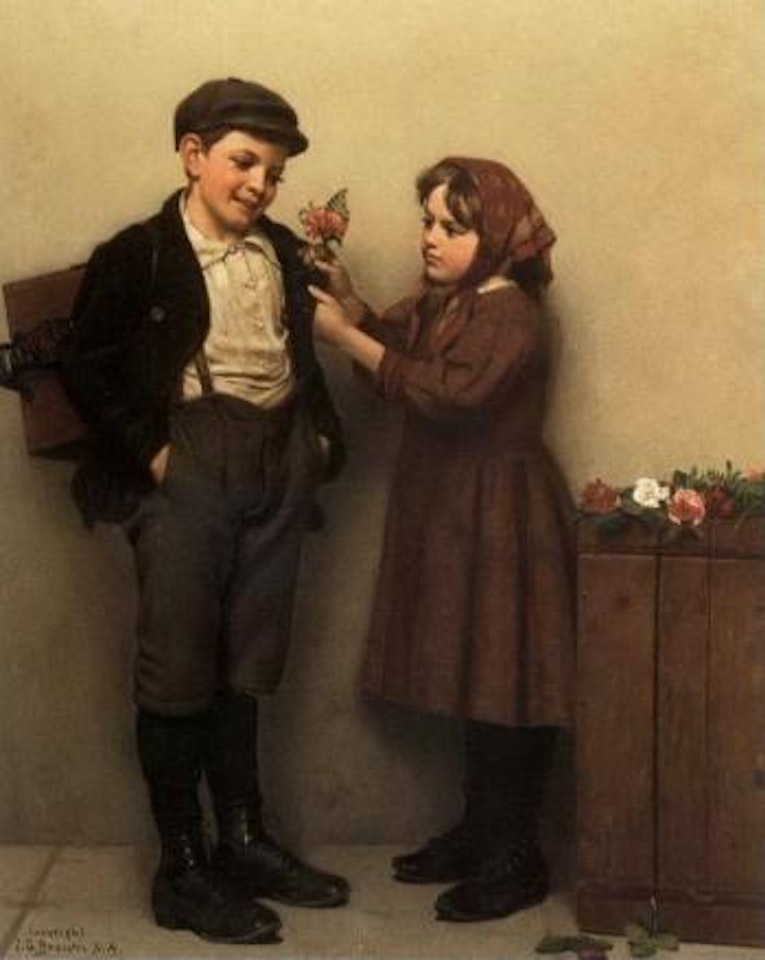 The button hole posy by John George Brown