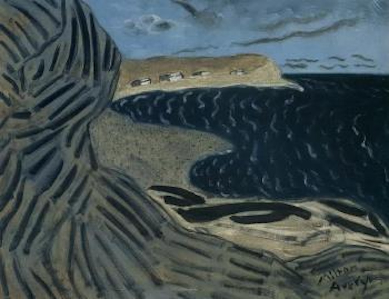 Rocky shore by Milton Avery