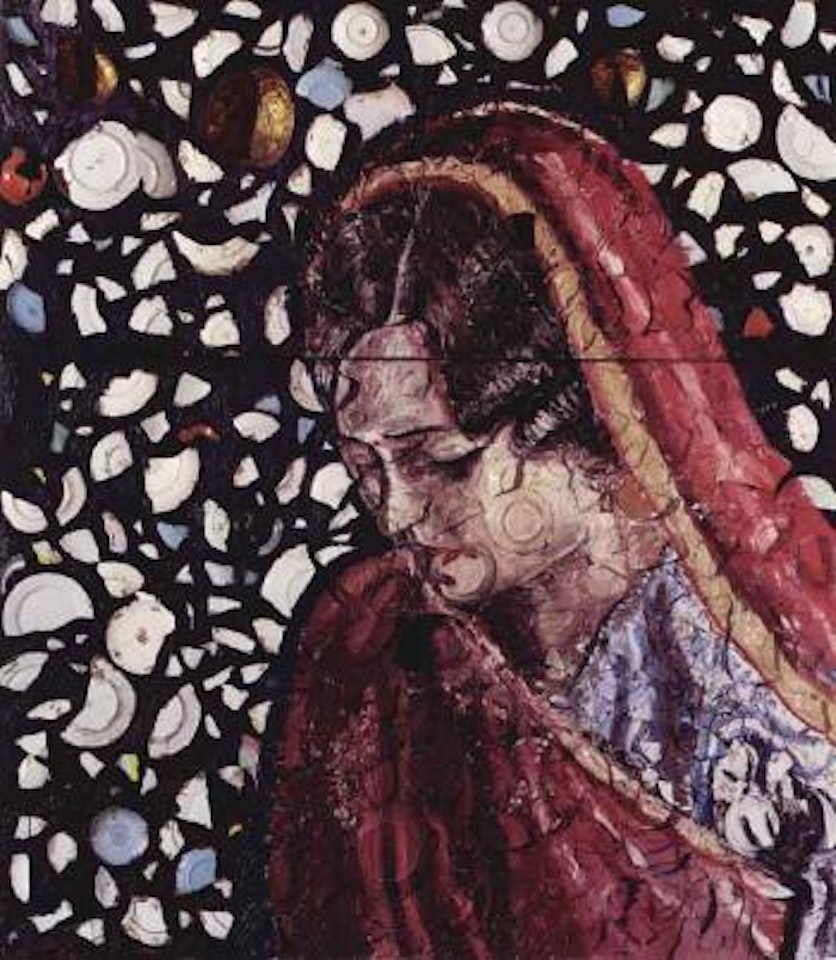 Portrait of a girl by Julian Schnabel