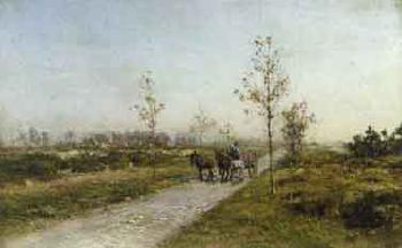 Landscape with donkeys by Ivan Pavlovitch Pochitonov