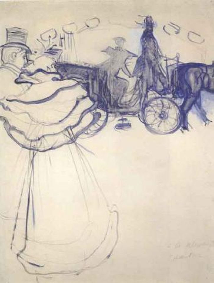 L'entree des ambassadeurs aux Champs-Elysees by Henri de Toulouse-Lautrec