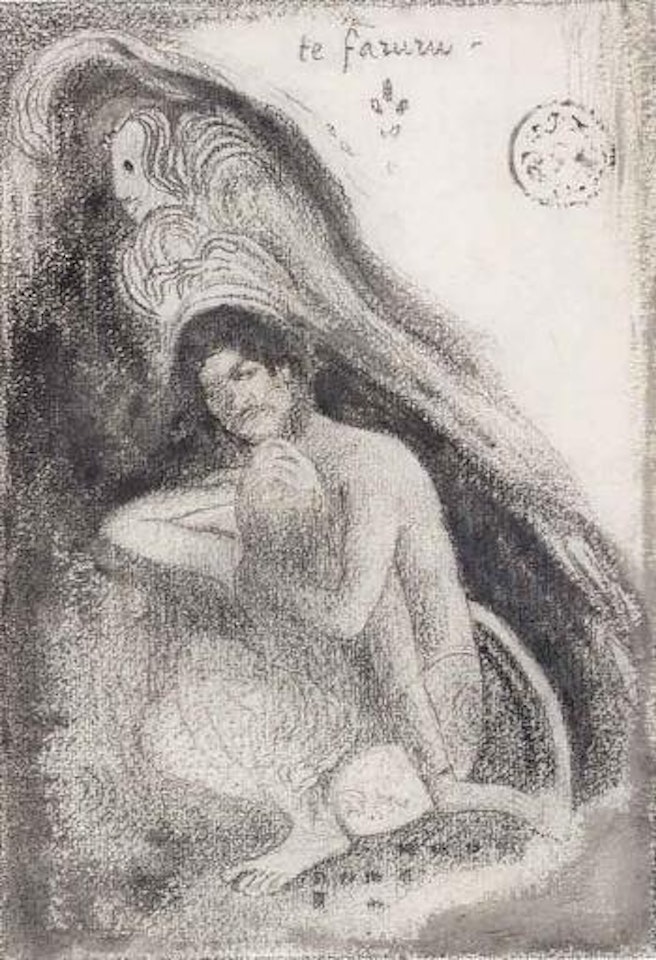 Te faruru by Paul Gauguin