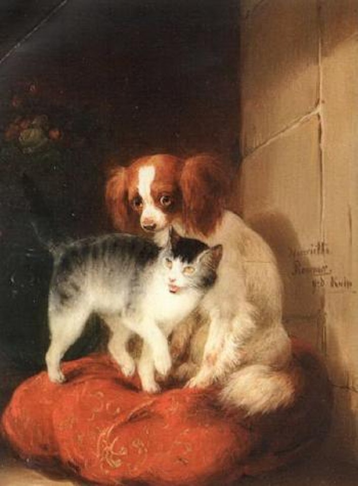 Friend or foe by Henriette Ronner-Knip