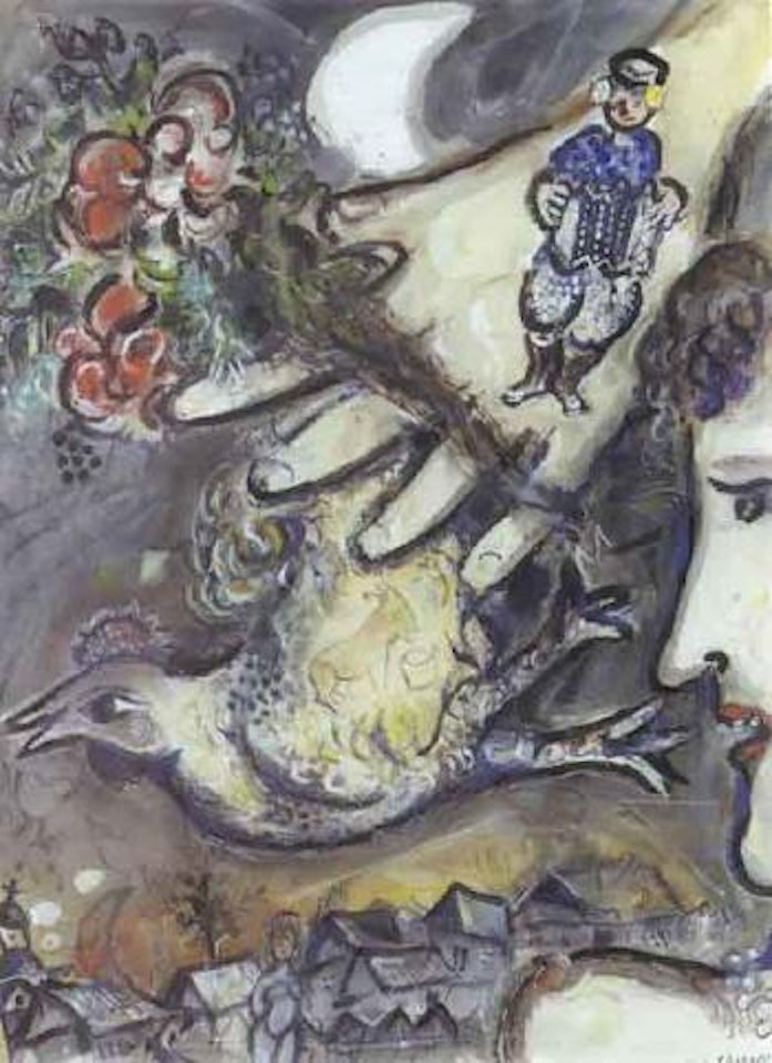 La femme qui donne le sein au monde by Marc Chagall