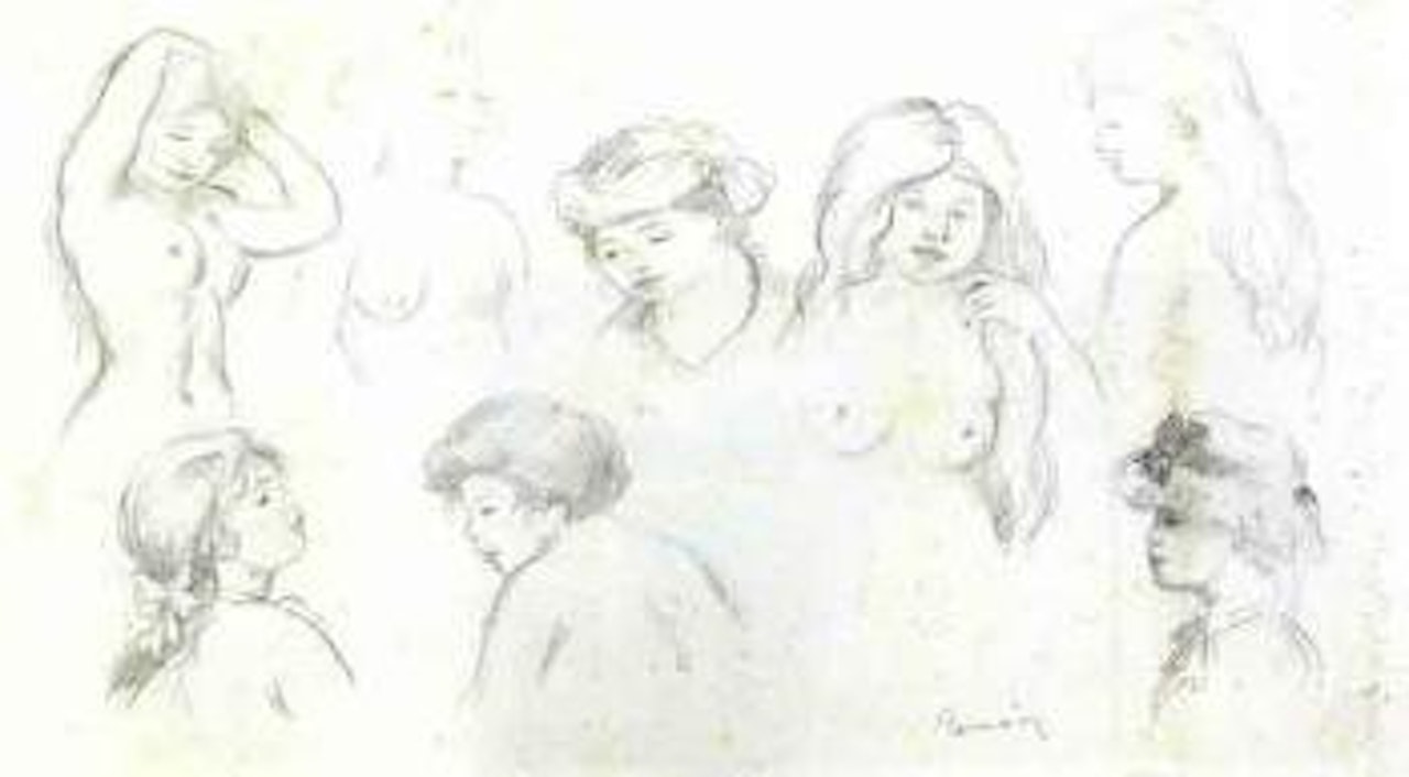 Etudes de jeunes filles by Pierre-Auguste Renoir