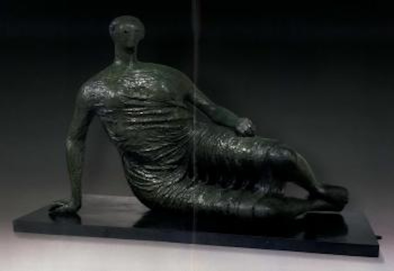 Draped reclining woman by Henry Moore