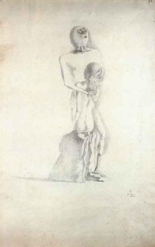 Le couple by Salvador Dali