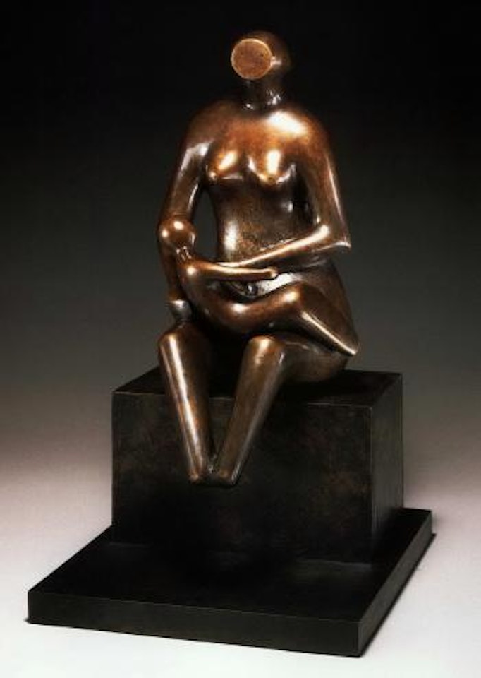 Mother and child on lap by Henry Moore