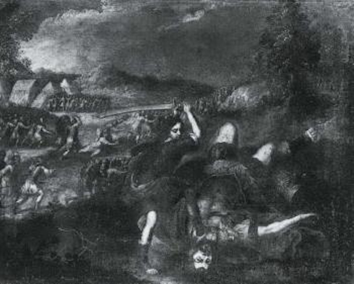 David and Goliath by Neapolitan School