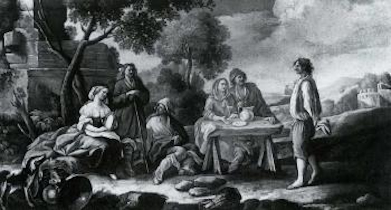 Rural scene by Neapolitan School