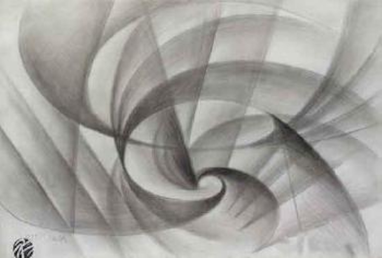 Vortice e spazio by Giacomo Balla