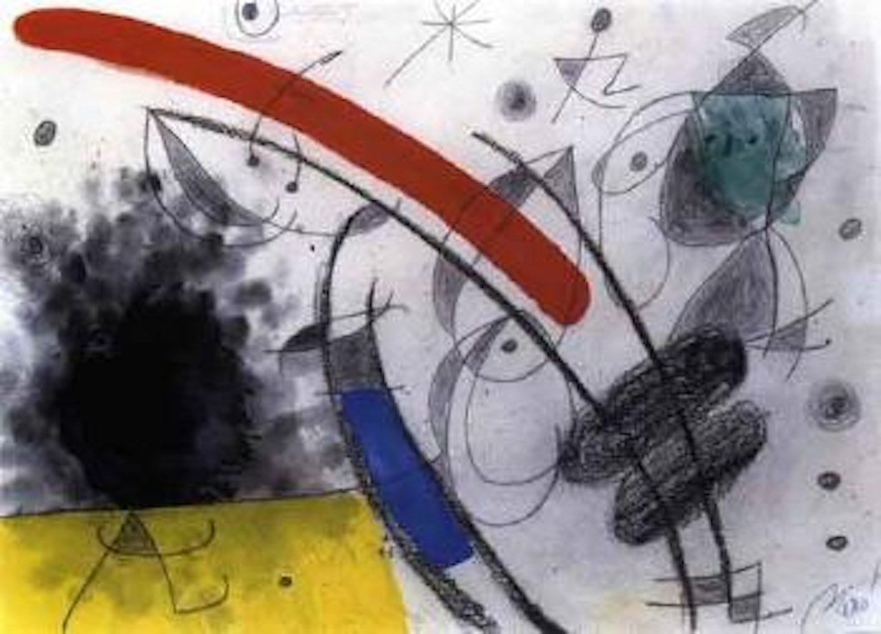 Femme, oiseaux, constellations by Joan Miró