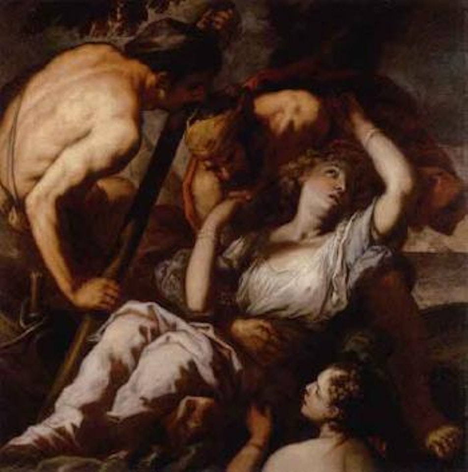 Agrippina saved from the shipwreck by Antonio Zanchi