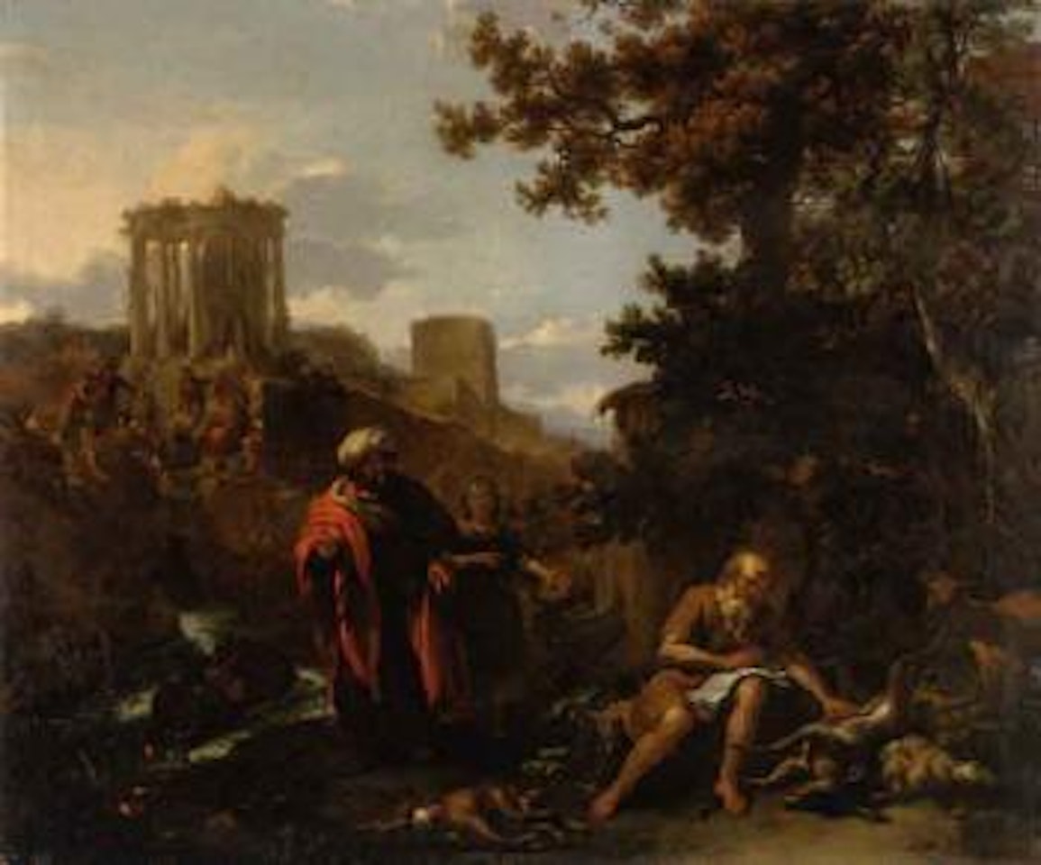 Hippocrates visiting Democritus by Nicolaes Pietersz Berchem