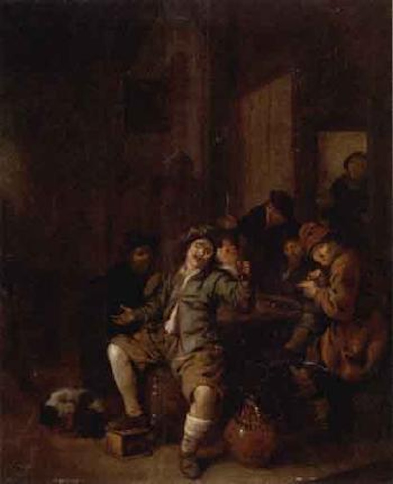 Peasants carousing in tavern by Jan Miense Molenaer