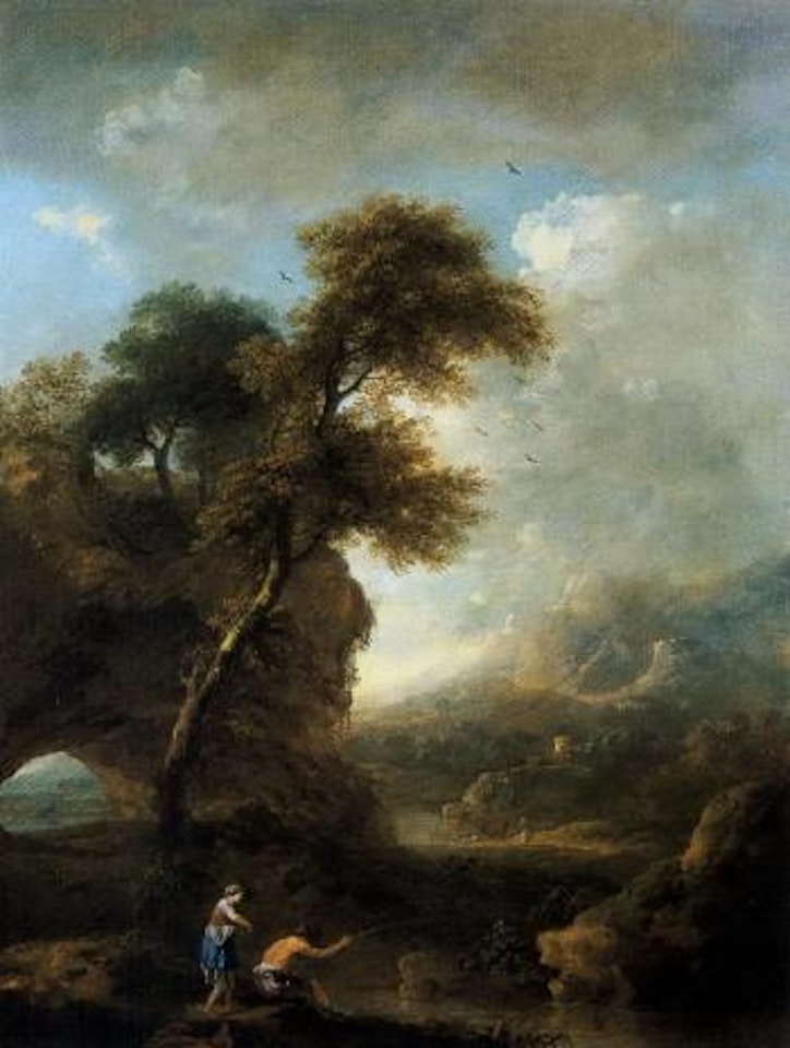 Landscape with figures by Francesco Zuccarelli