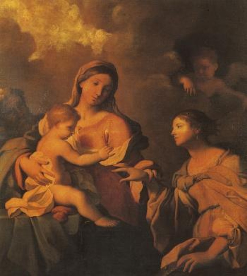 Mystical marriage of Saint Catherine by BOLOGNESE SCHOOL
