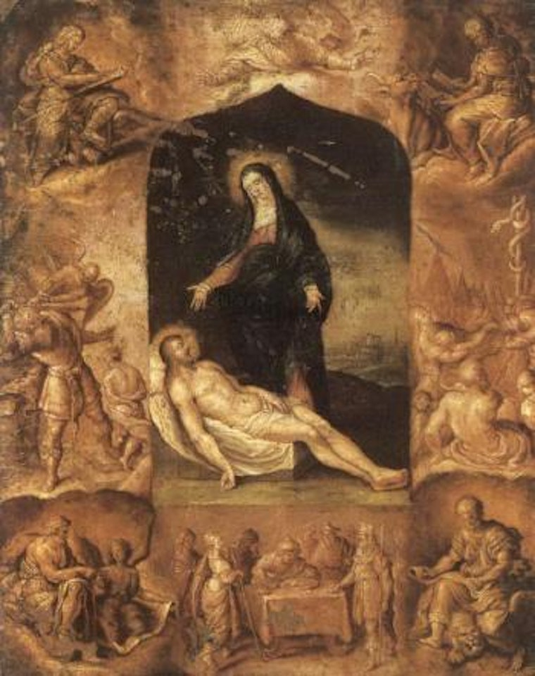 The Pieta surrounded by God the Father and the four Evangelists by Frans Francken II
