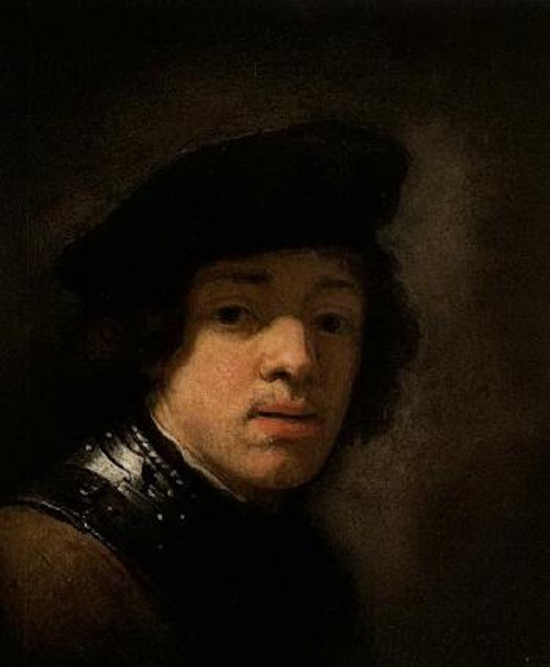 Portrait of young man by Attributed to Rembrandt Harmensz van Rijn
